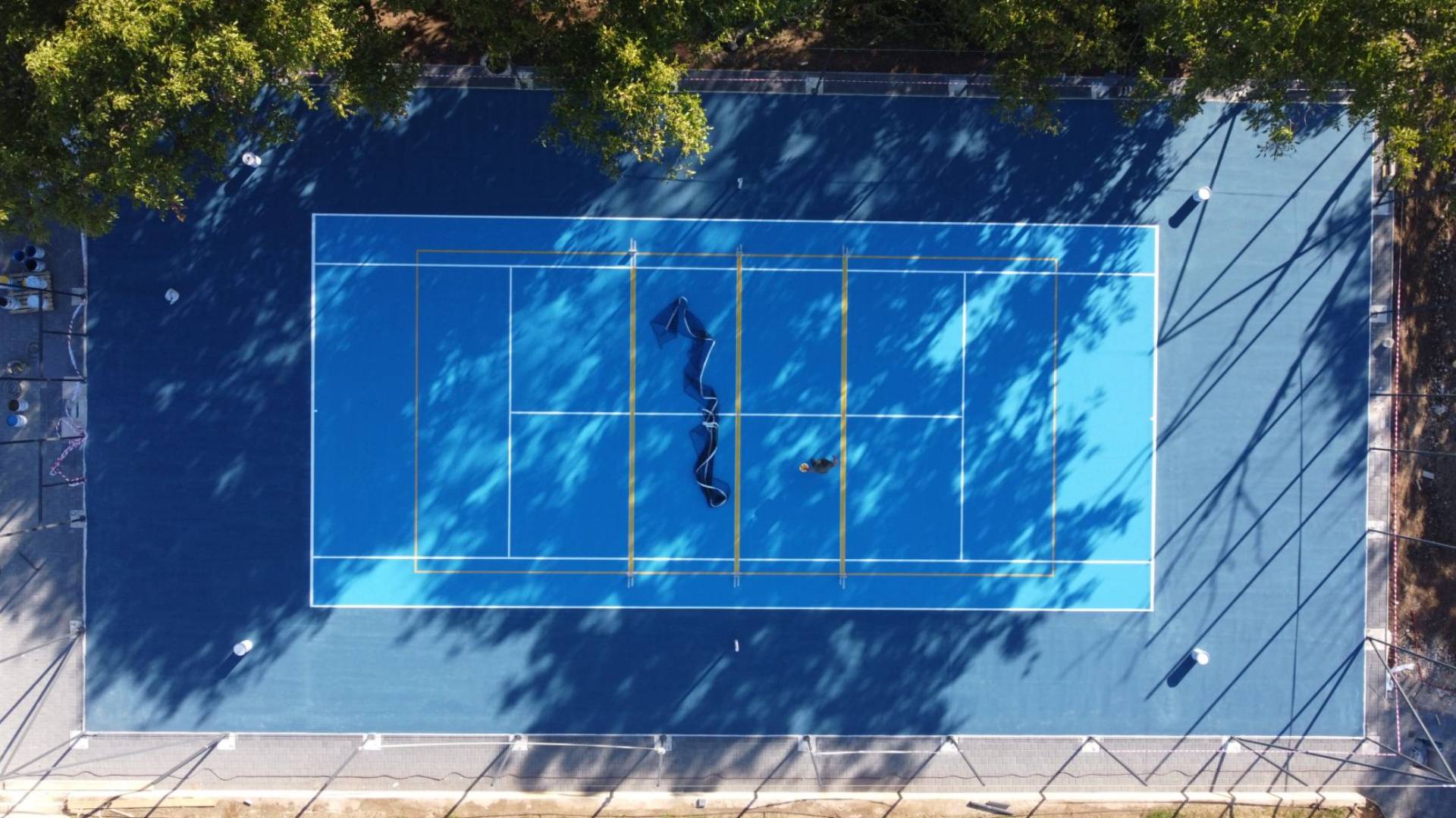 Iconic tennis courts built for professional play